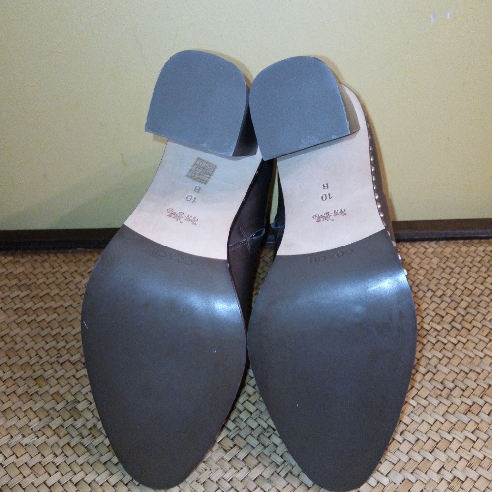 Coach Studded Justina Bootie in Brown Sz 10 NWT - Picture 8 of 16
